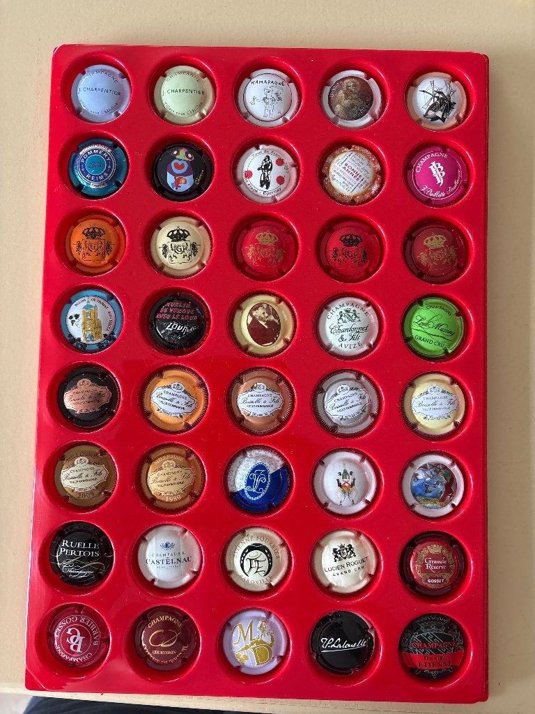 40 champagne capsules mooi gevarieerd lot B, Ophalen of Verzenden