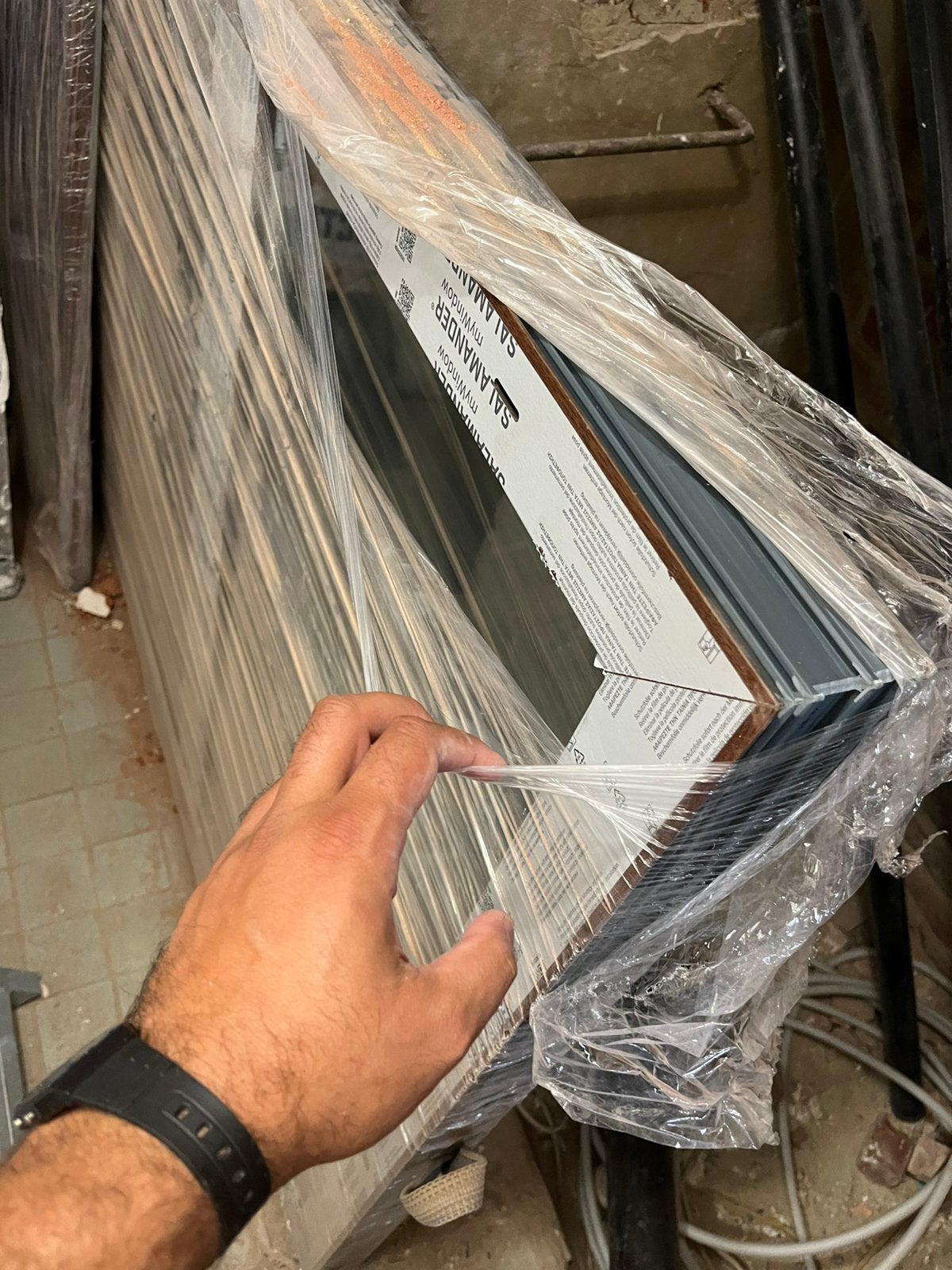 Chassis PVC triple vitrage salamander, Huis en Inrichting, Ophalen, Zo goed als nieuw