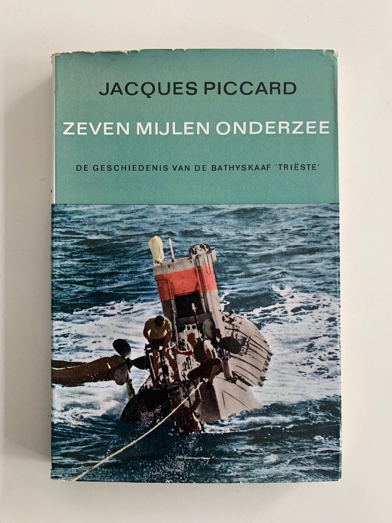 Zeven mijlen onderzee Jacques Piccard, Ophalen of Verzenden, Gelezen, Boot