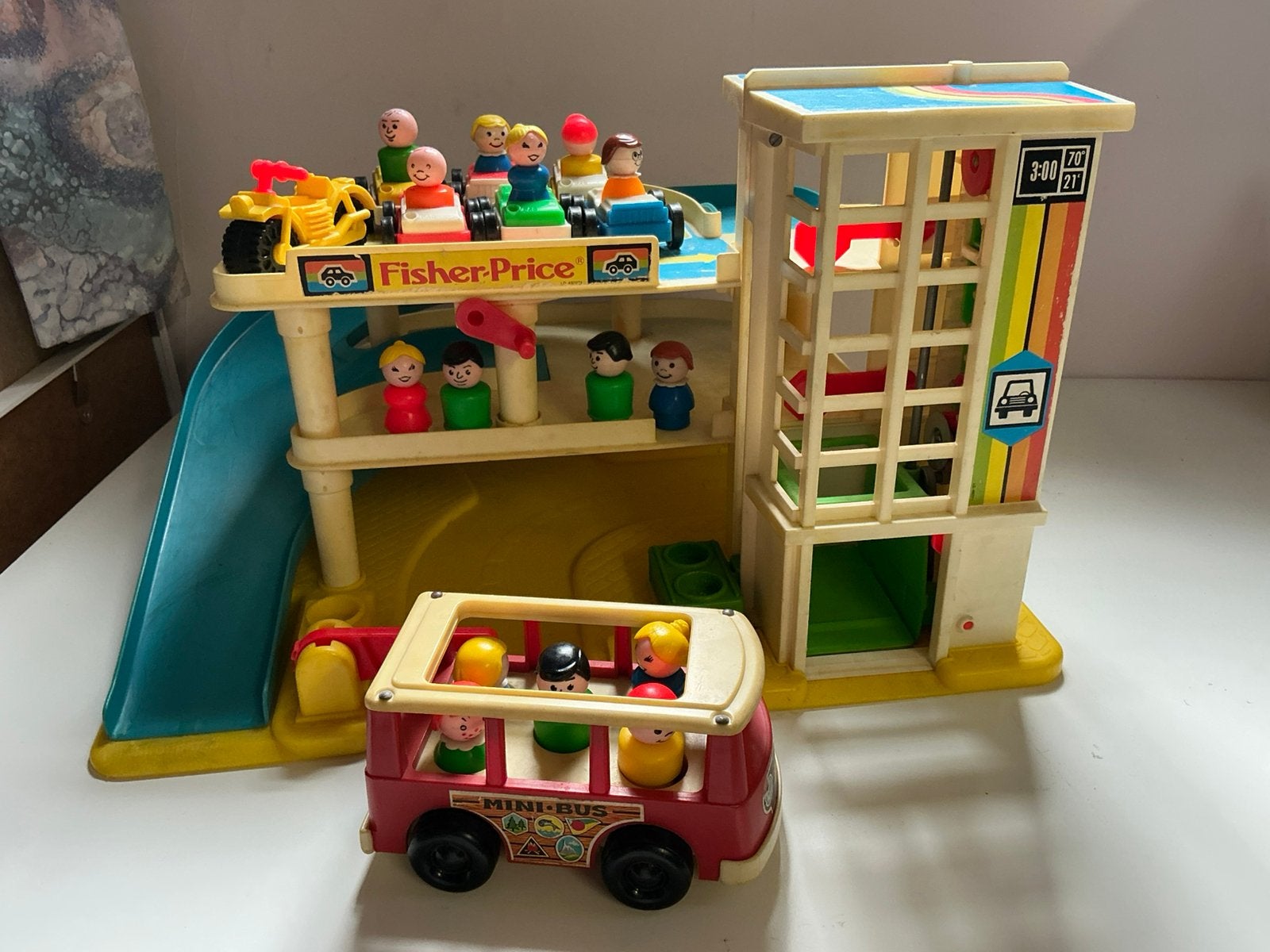 Fisher price garage en bus, Ophalen