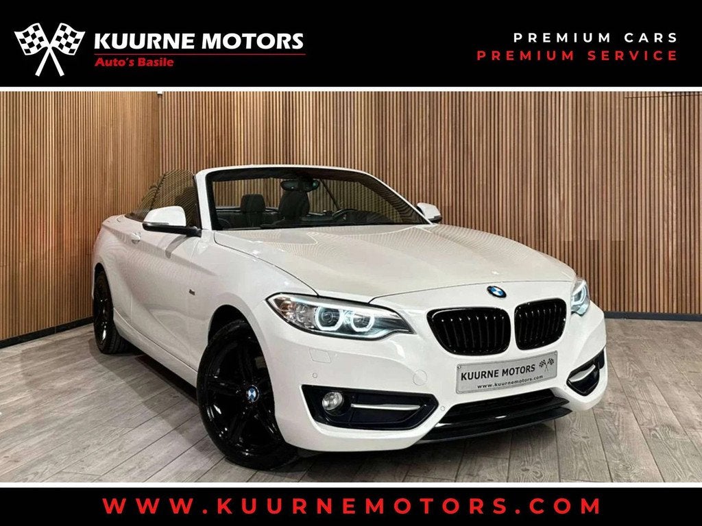 BMW 2 Serie 218i Cabrio SportLine Alu17"/Gps/Keyless/Pdc/Xen, Autos, 100 kW, https://public.car-pass.be/vhr/5a14a0ba-4351-477f-87d6-a0c38b54f583