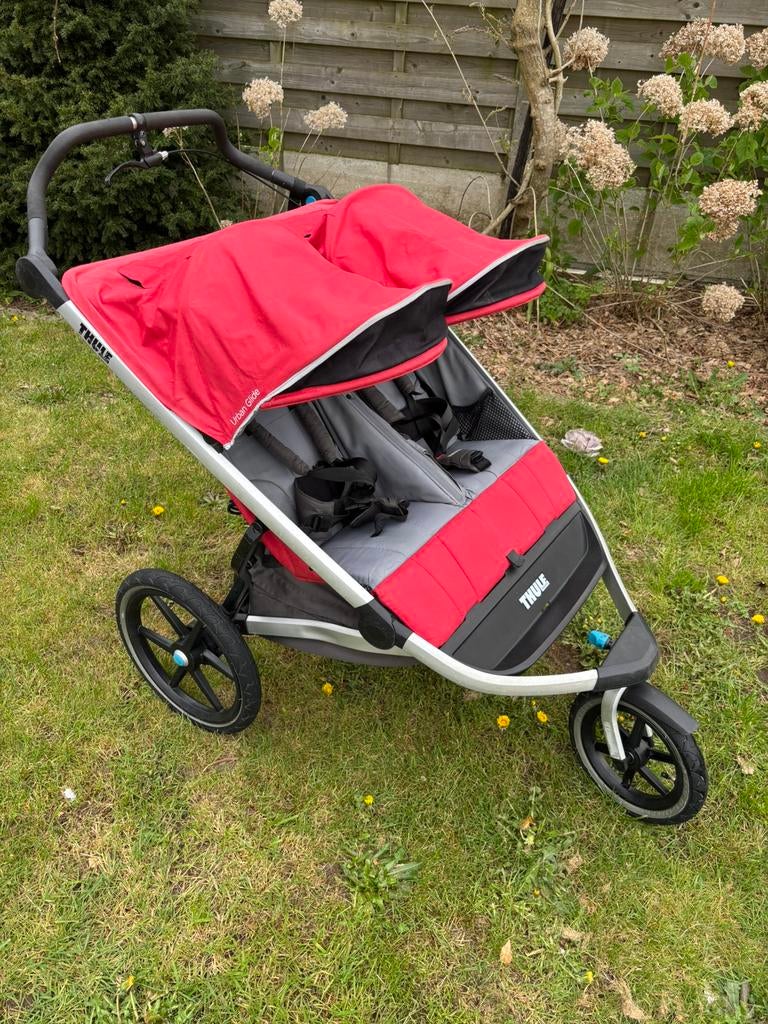 Thule Urban glide 2 double duobuggy, Enlèvement, Utilisé, Protection de pluie