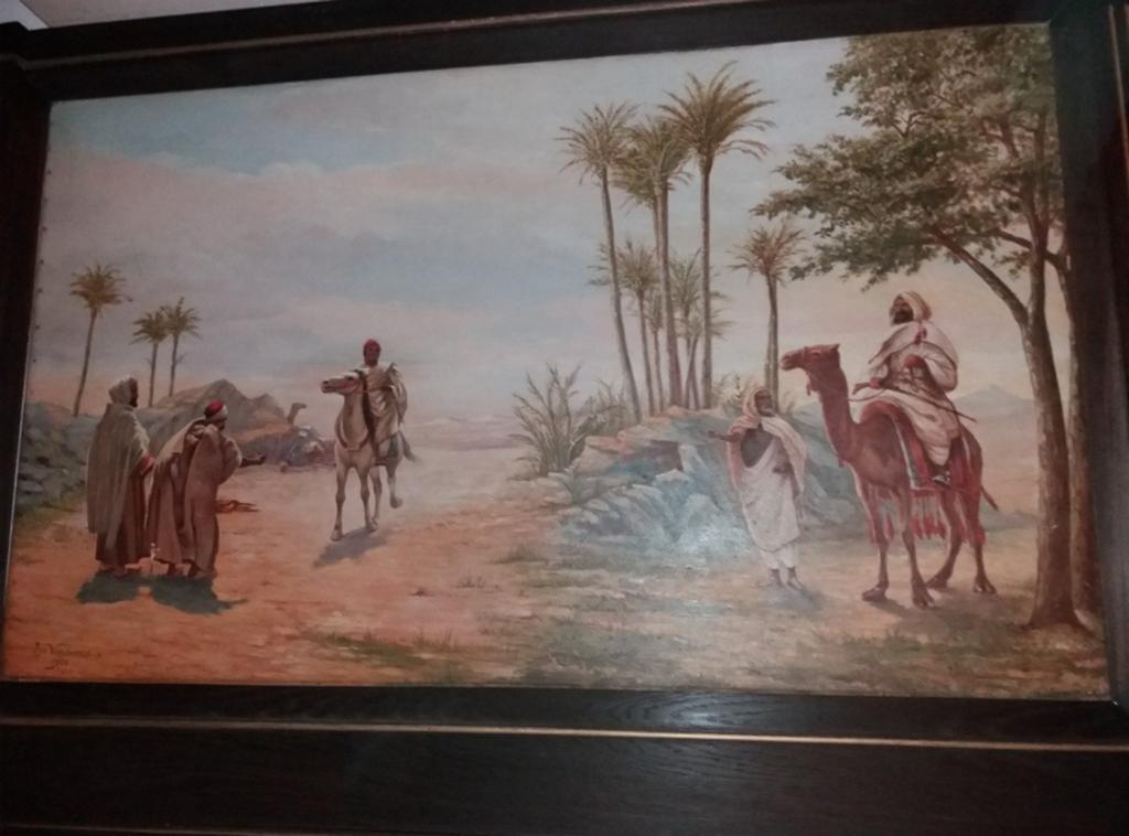 Orriëntalistisch schilderij uit 1924, 175cm op 120cm, Antiek en Kunst, Ophalen