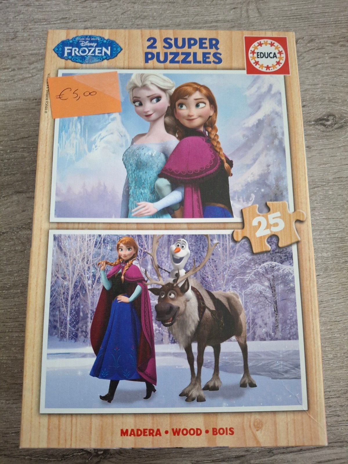puzzel Frozen, Ophalen