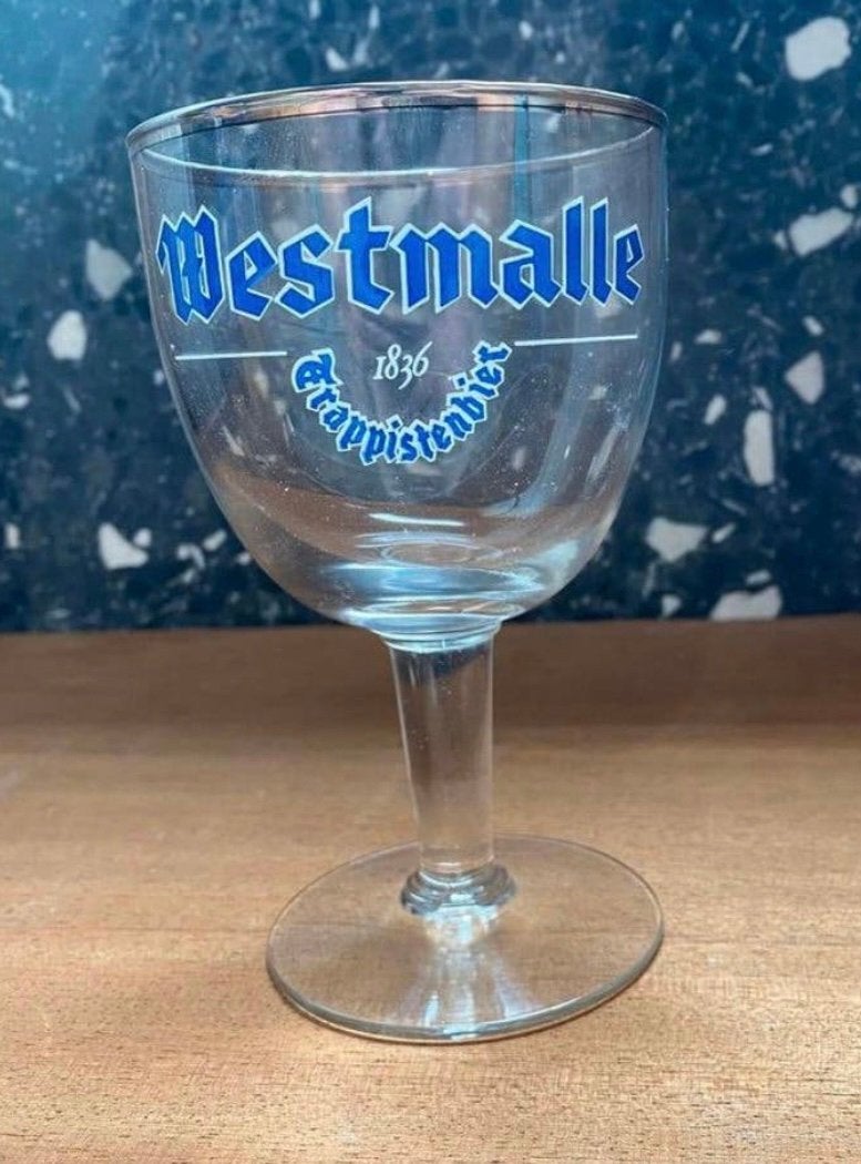 6 glazen Westmalle, Verzamelen, Ophalen, Zo goed als nieuw
