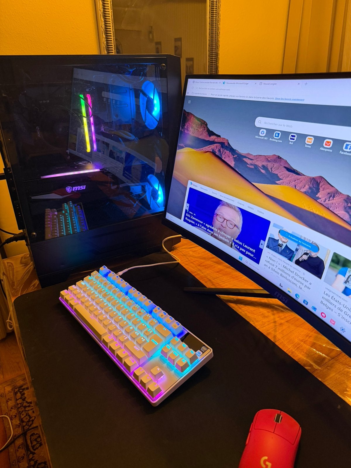 🎮🔥 PC GAMER PUISSANT AVEC SETUP, Ophalen of Verzenden, Zo goed als nieuw