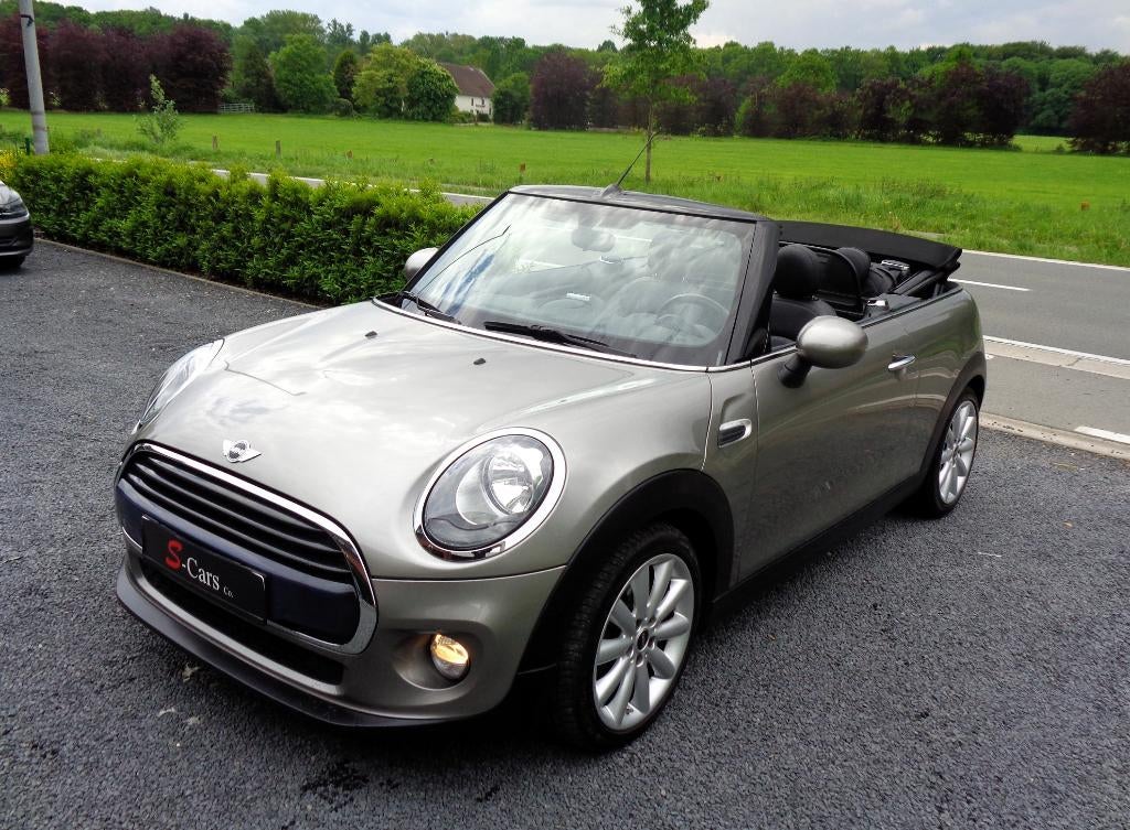 Mini Cooper Cabrio/ 136Pk/ Navi/ Leder/ Garantie, Auto's, Mini, 1280 kg, Cabriolet, Leder, Bedrijf