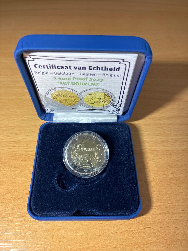 ART NOUVEAU 2023, Ophalen, België, 2 euro, Setje