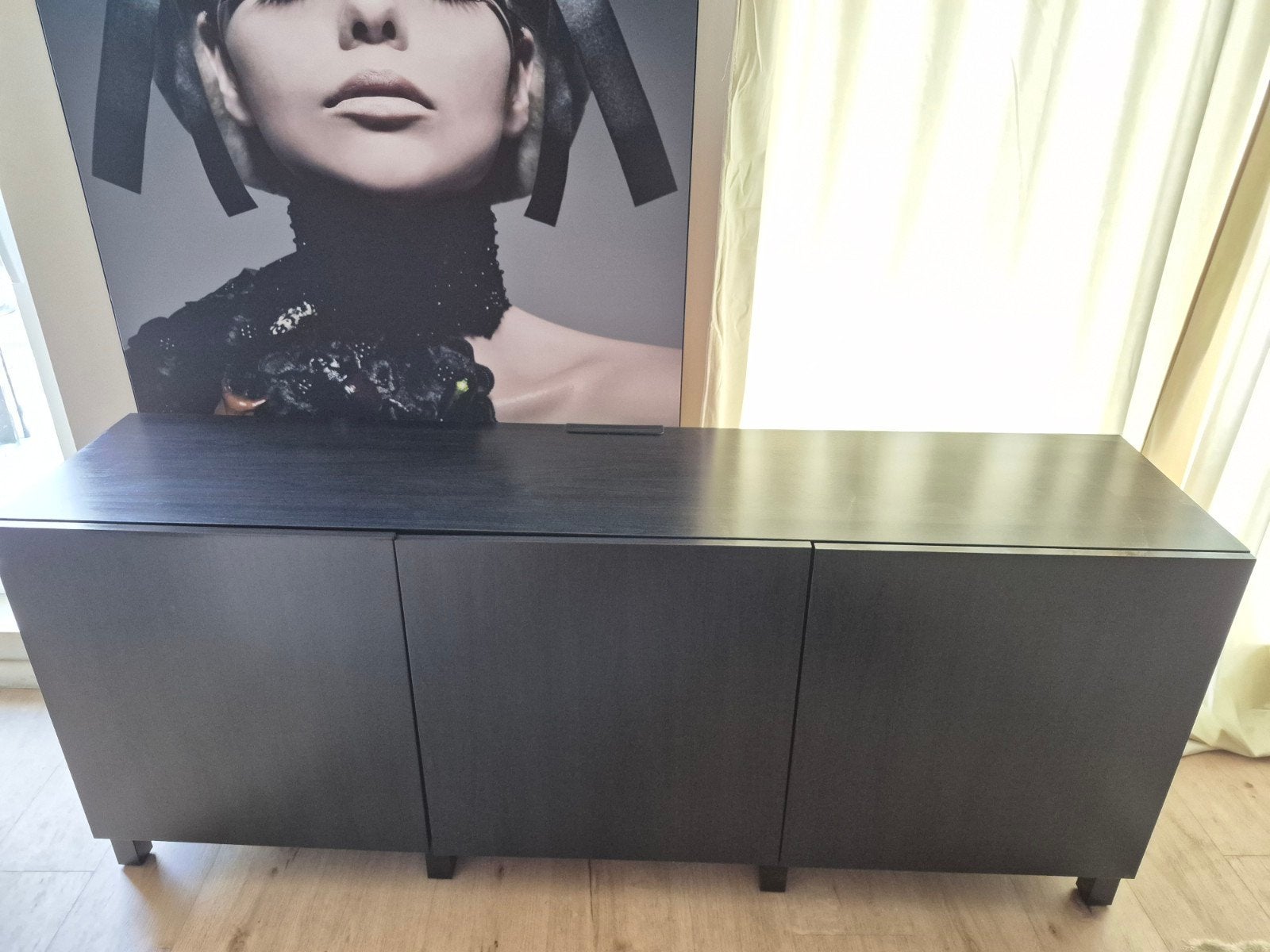 IKEA BESTÅ kast / tv-meubel – zwartbruin – 180 cm – mooie st, Ophalen
