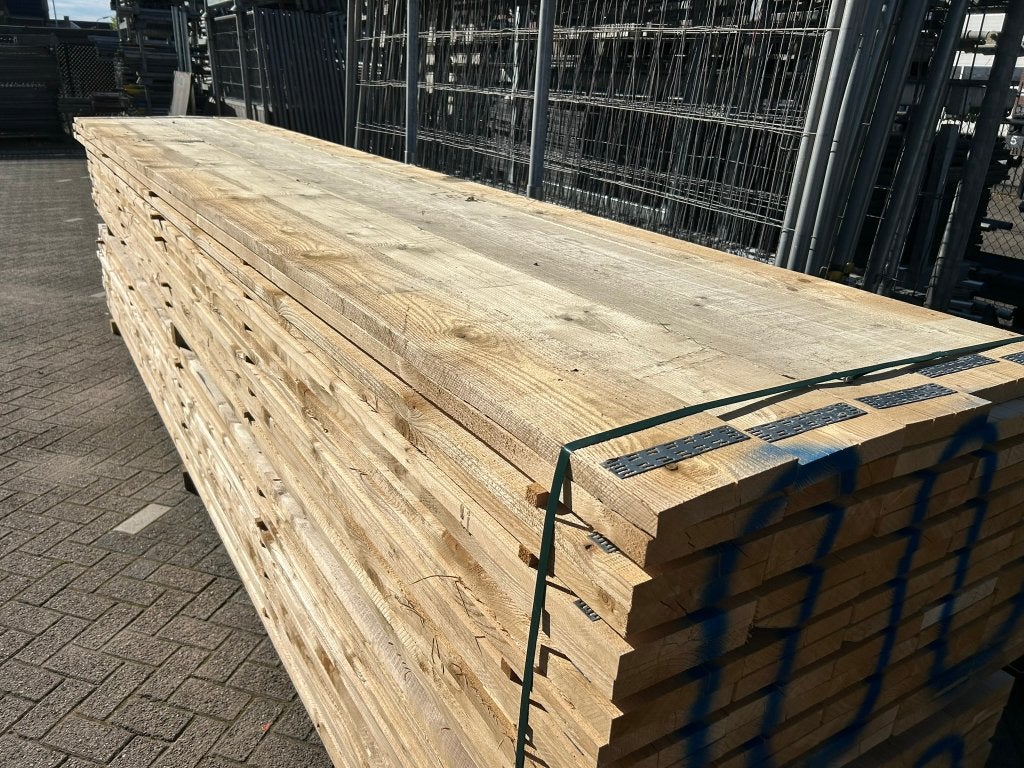 Steigerplanken/steigerplank/steigerhout 5.00M gekramd nieuw, Doe-het-zelf en Bouw, Ophalen, 25 tot 50 mm, Nieuw, Plank