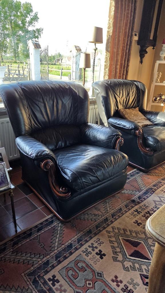 2 x éénzit zetel, Ophalen, Gebruikt, Eenpersoons, Hout