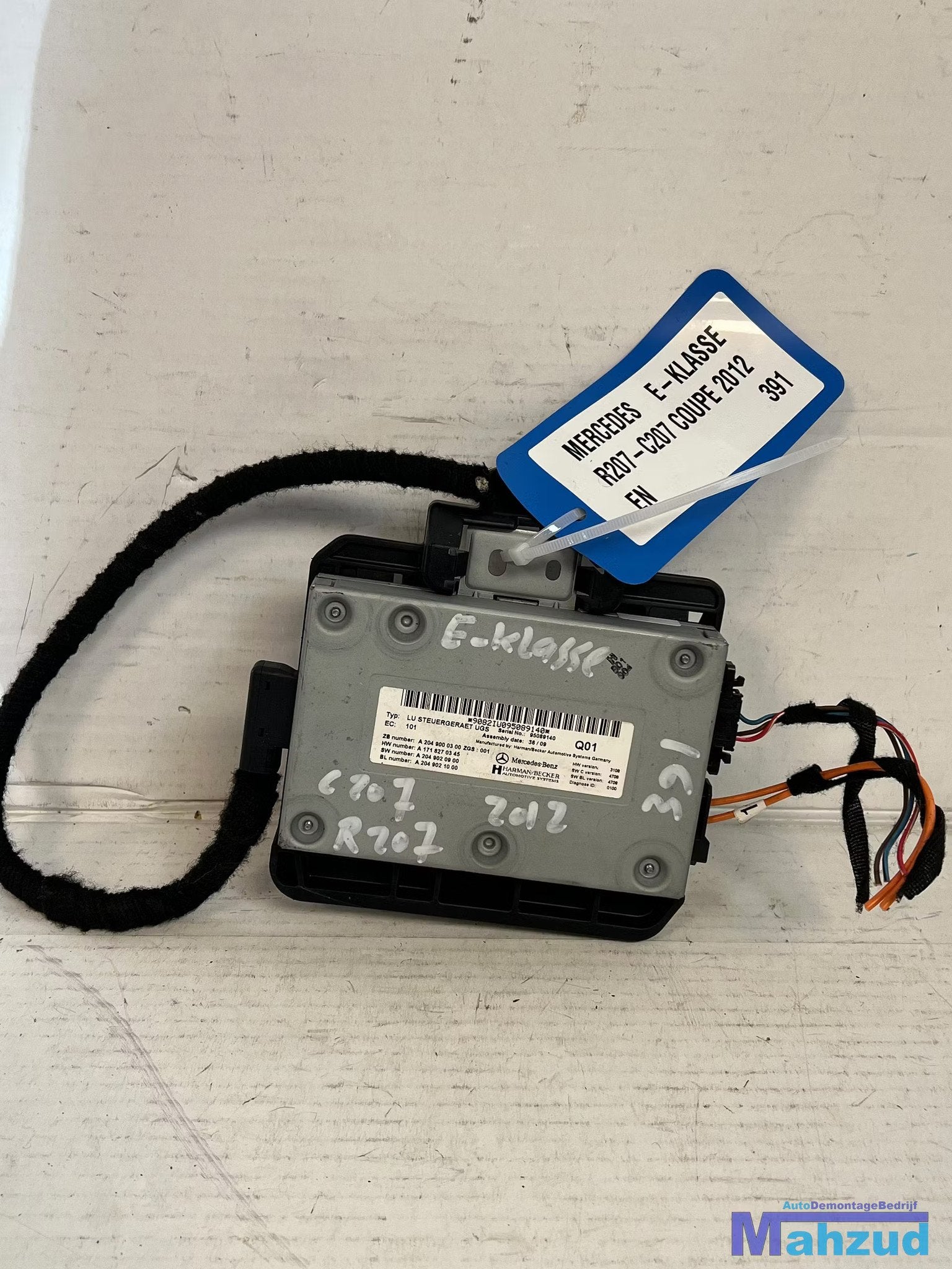 MERCEDES E klasse C207 multimedia module 2009-2016 A20490003, Mercedes-Benz AG, Mercedes-Benz, Utilisé, Mercedesstrasse 120
70372  Stuttgart, DE