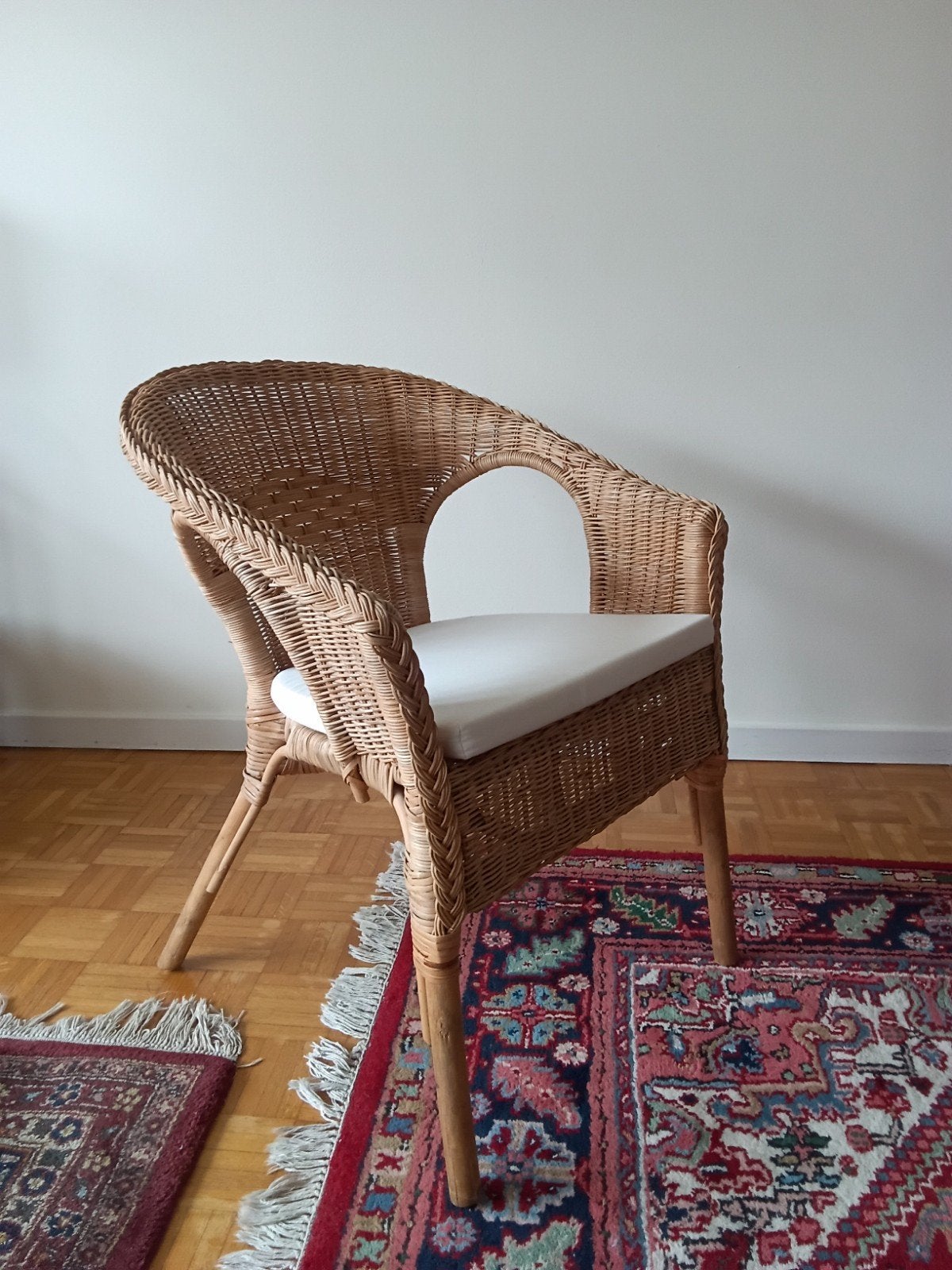 2 fauteuils rotin, Moins de 75 cm, Osier ou Rotin, Comme neuf, Enlèvement