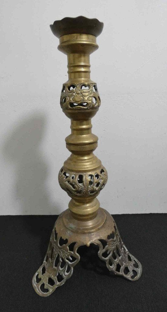 Bijzondere kandelaar [1069], Ophalen of Verzenden