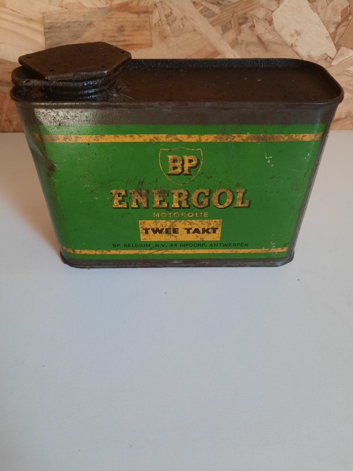 bp 2 takt olie blik, Ophalen