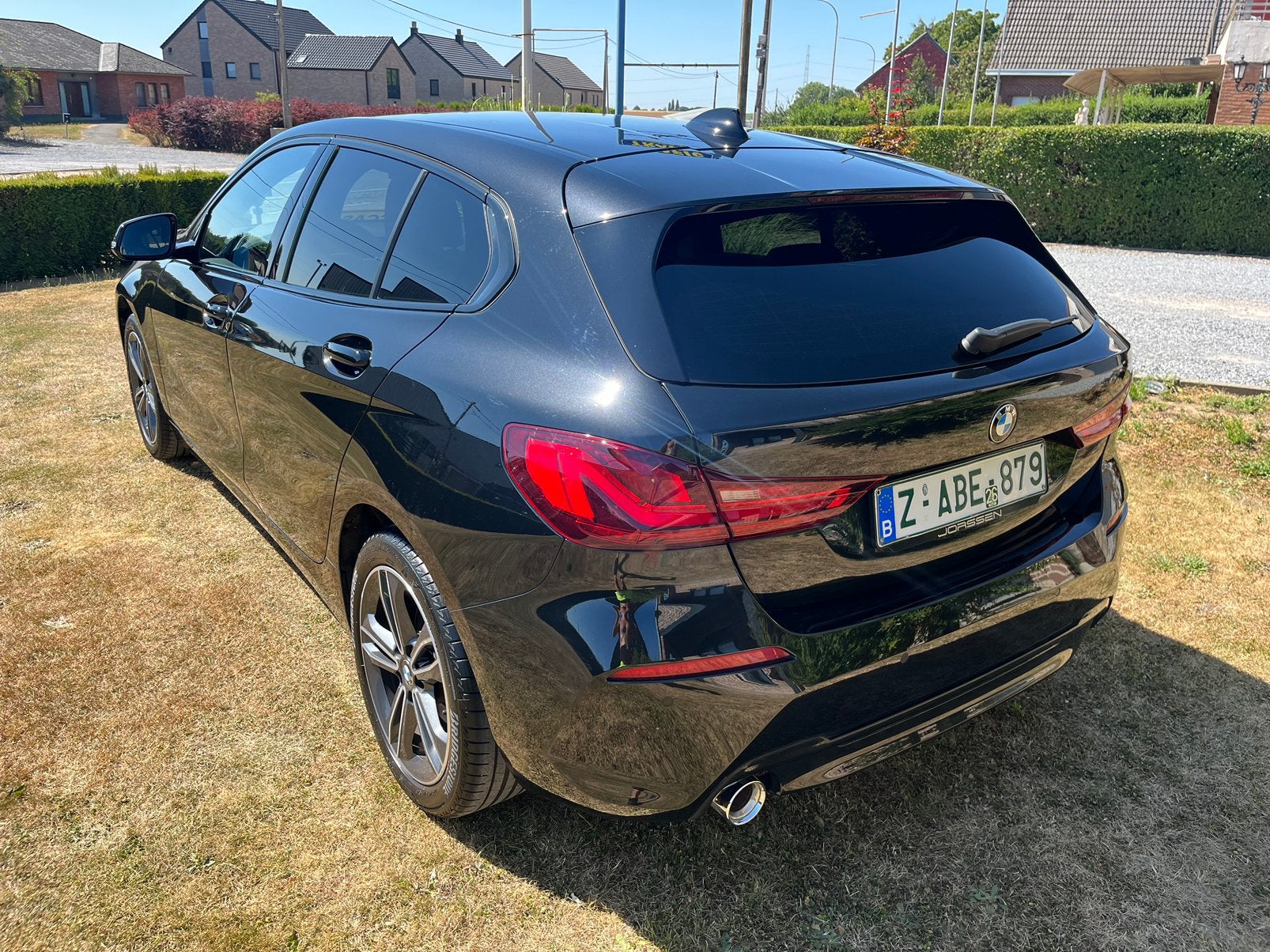 Bmw 116i autom fin2021 5p gps led xenon cuir clim jalu radar, Euro 6, Entreprise, Noir, 5 portes