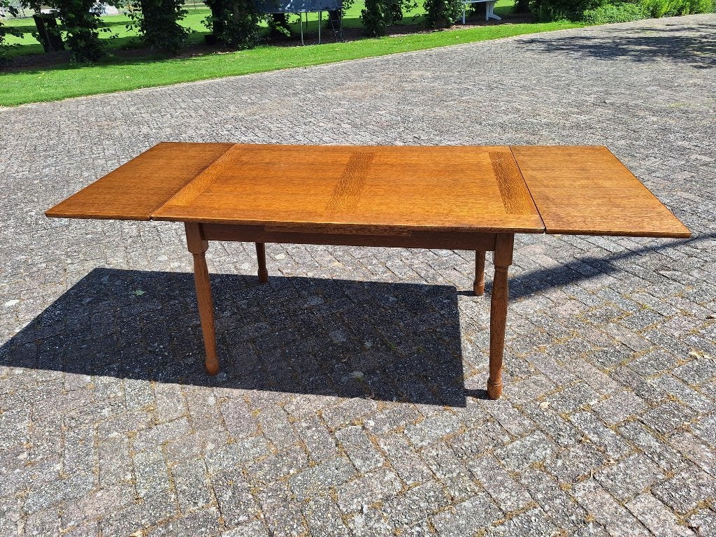 Table/table à manger extensible en chêne, Utilisé, 50 à 100 cm, Chêne, Rectangulaire