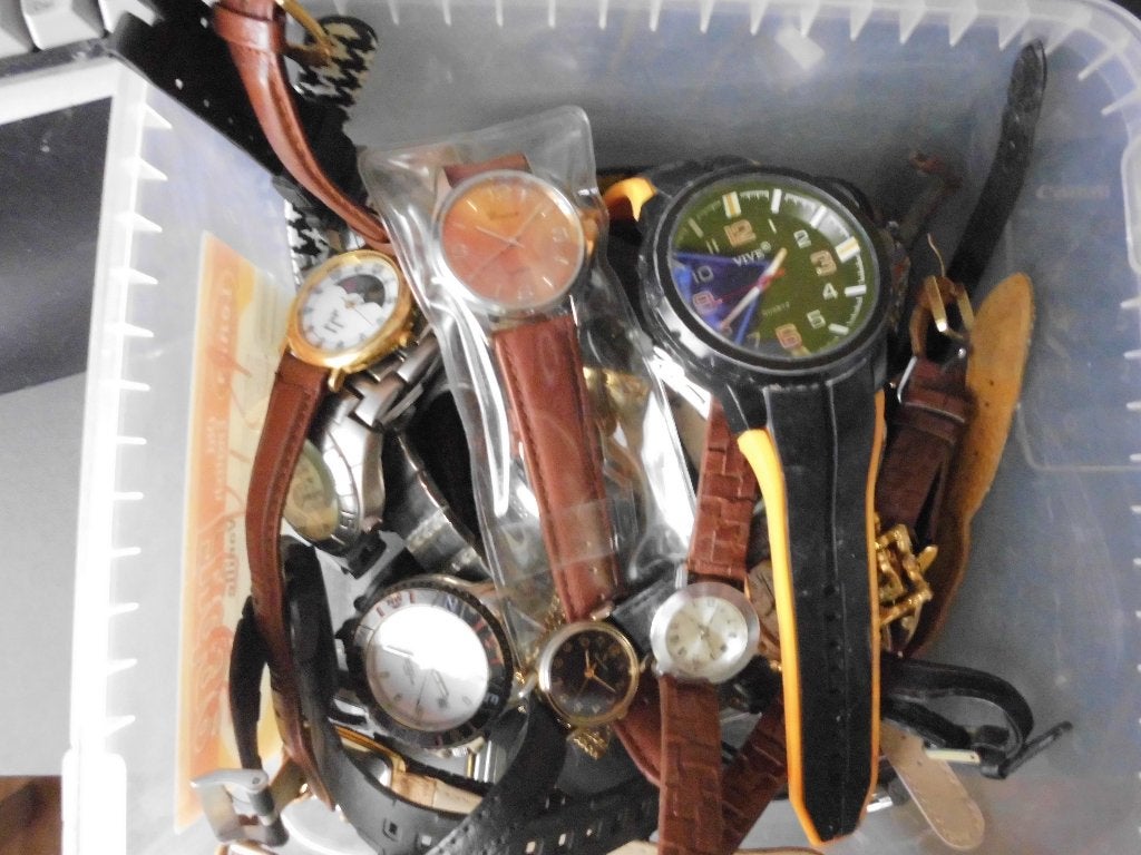 montre, Montre-bracelet, Acier, Enlèvement, Utilisé