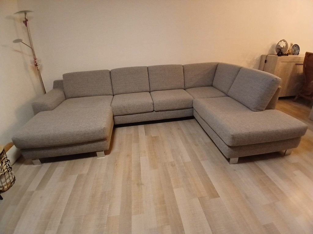 Mooie U-vormige zetel, Huis en Inrichting, Ophalen, Gebruikt, 300 cm of meer, Stof
