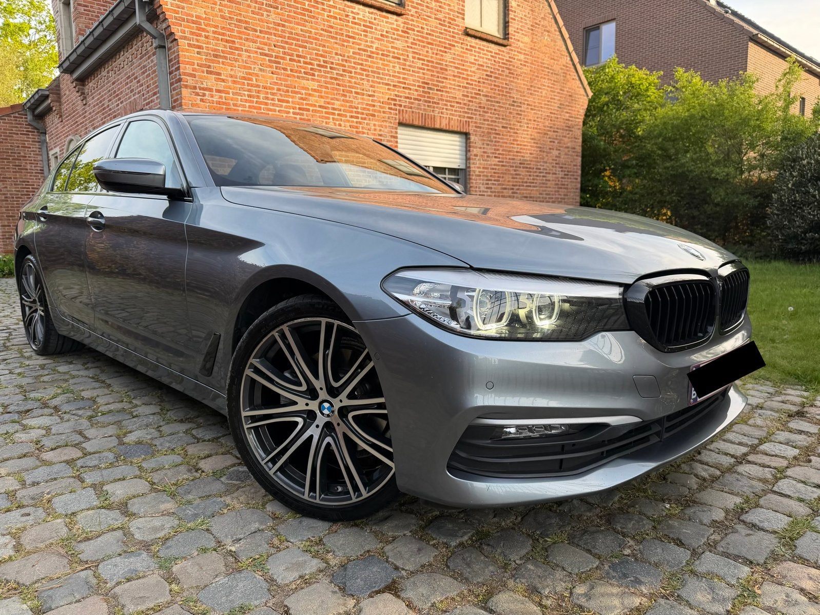 Bmw 520d G30 Sedan 2019 Black Shadowline, Auto's, Automaat, Achterwielaandrijving, 1995 cc, Euro 6