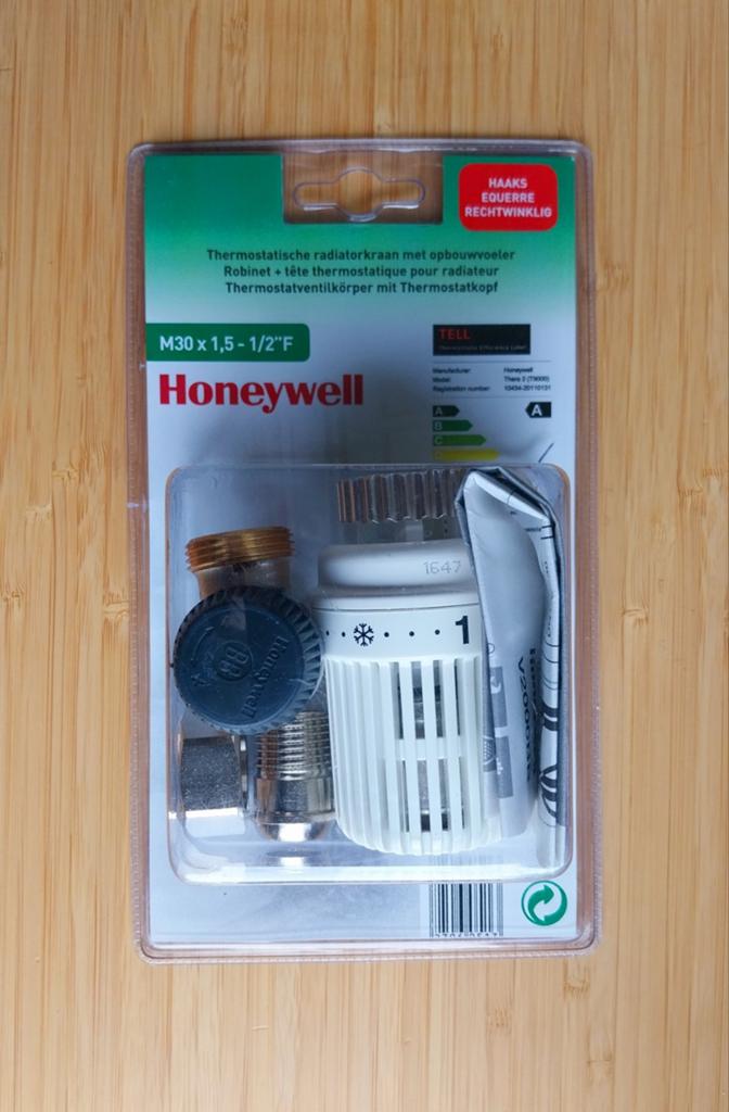 Thermostatisch radiatorkraan met opbouwvoeler van Honeywell, Ophalen of Verzenden