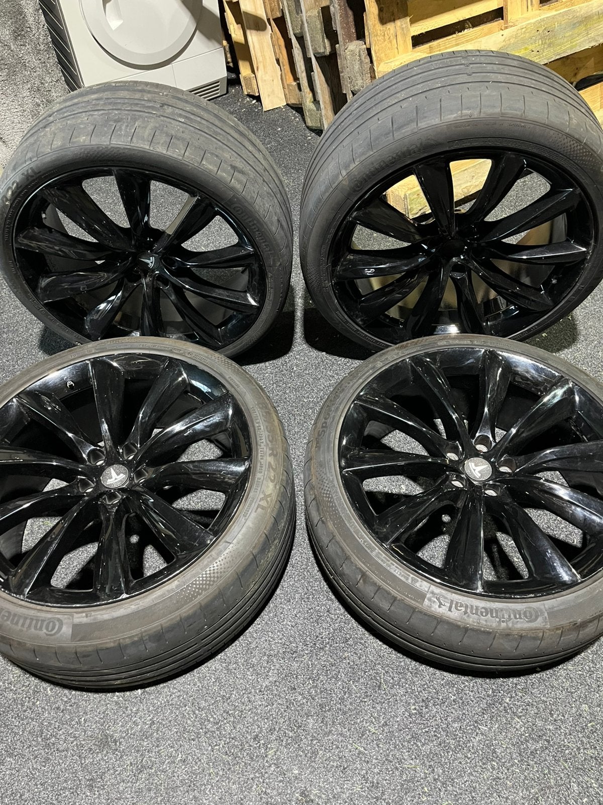 22 inch tesla x velgen model x onyx turbine 22 duim, Auto-onderdelen, Remmen en Aandrijving, Ophalen of Verzenden