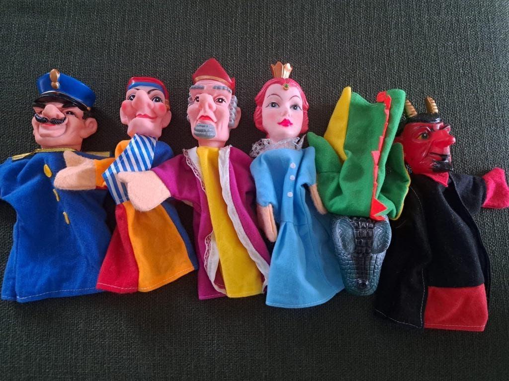 poppenkast poppen, Kinderen en Baby's, Speelgoed | Poppen, Ophalen, Zo goed als nieuw