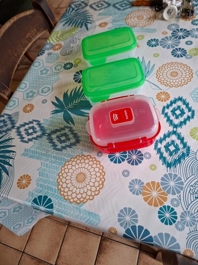 3 boites pour aliments dont 1 Sistema., Ophalen of Verzenden