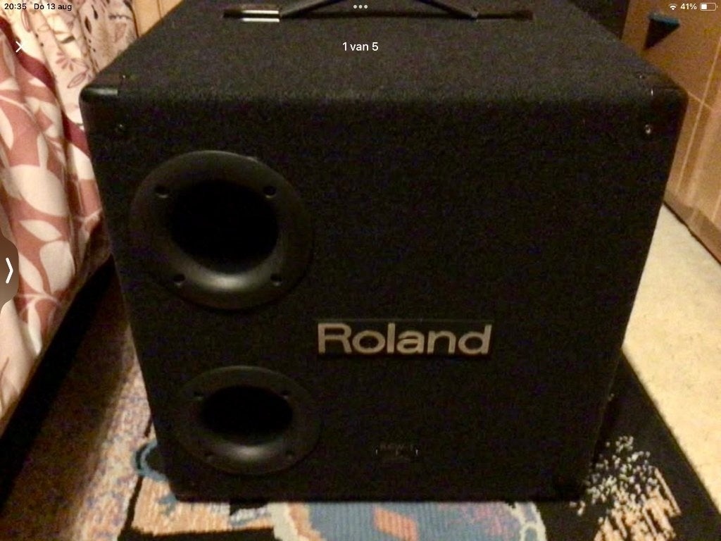 Subwoefer roland, Ophalen, Zo goed als nieuw, Minder dan 500 watt, Keyboardversterker