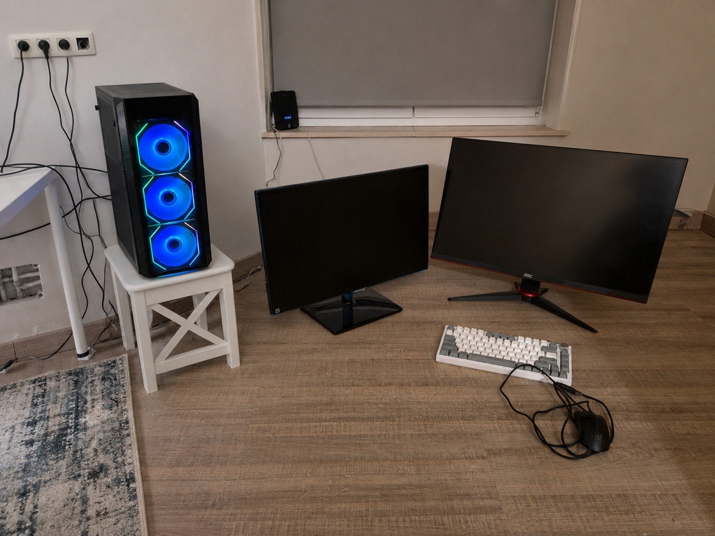Gaming setup: 1080Ti, Intel Core i7 + 2 monitors, Ophalen, Gebruikt, Custom Gaming Pc, Gaming