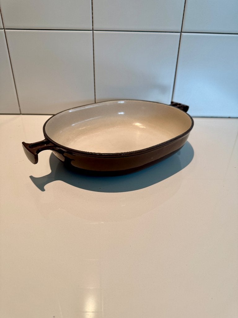 Vintage Le Creuset "La Mama" Gratinschotel (No. 29), Maison & Meubles, Cuisine | Casseroles & Poêles, Le Creuset, Enlèvement, Utilisé