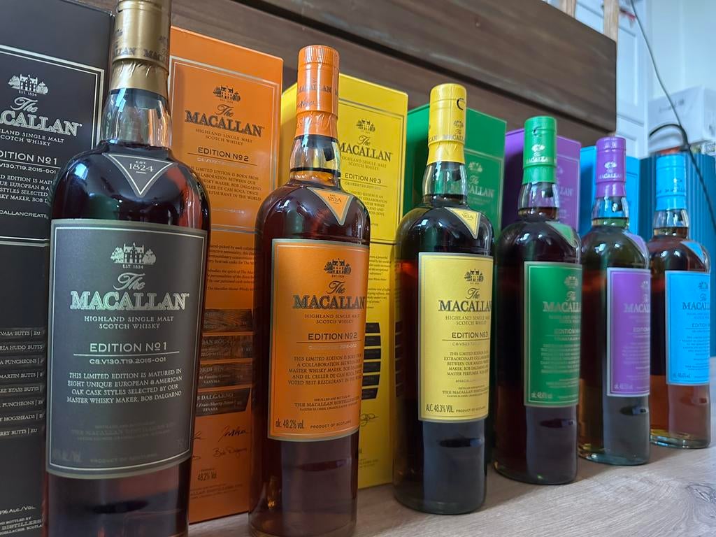 Macallan Edition 1 tm 6, Verzamelen, Ophalen of Verzenden