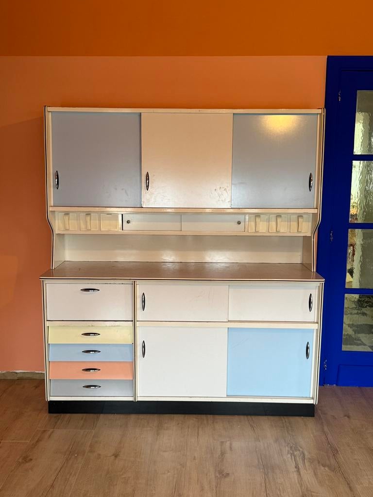 Formica Buffet Kast - goede staat, Enlèvement, Utilisé