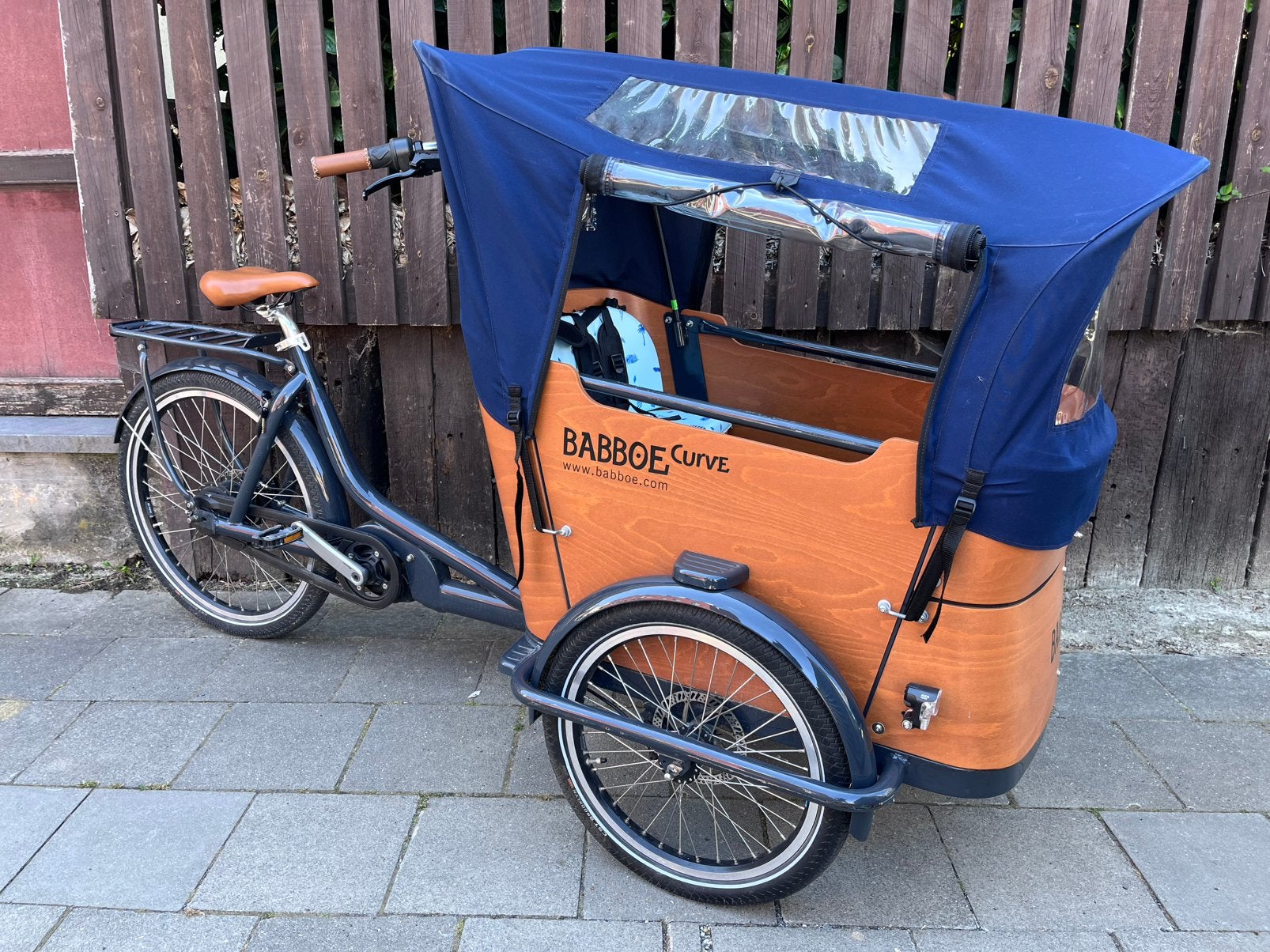 Vélo familial Babboe Curve Bakfiets, Autres marques, Enlèvement, Utilisé, Frein à disque