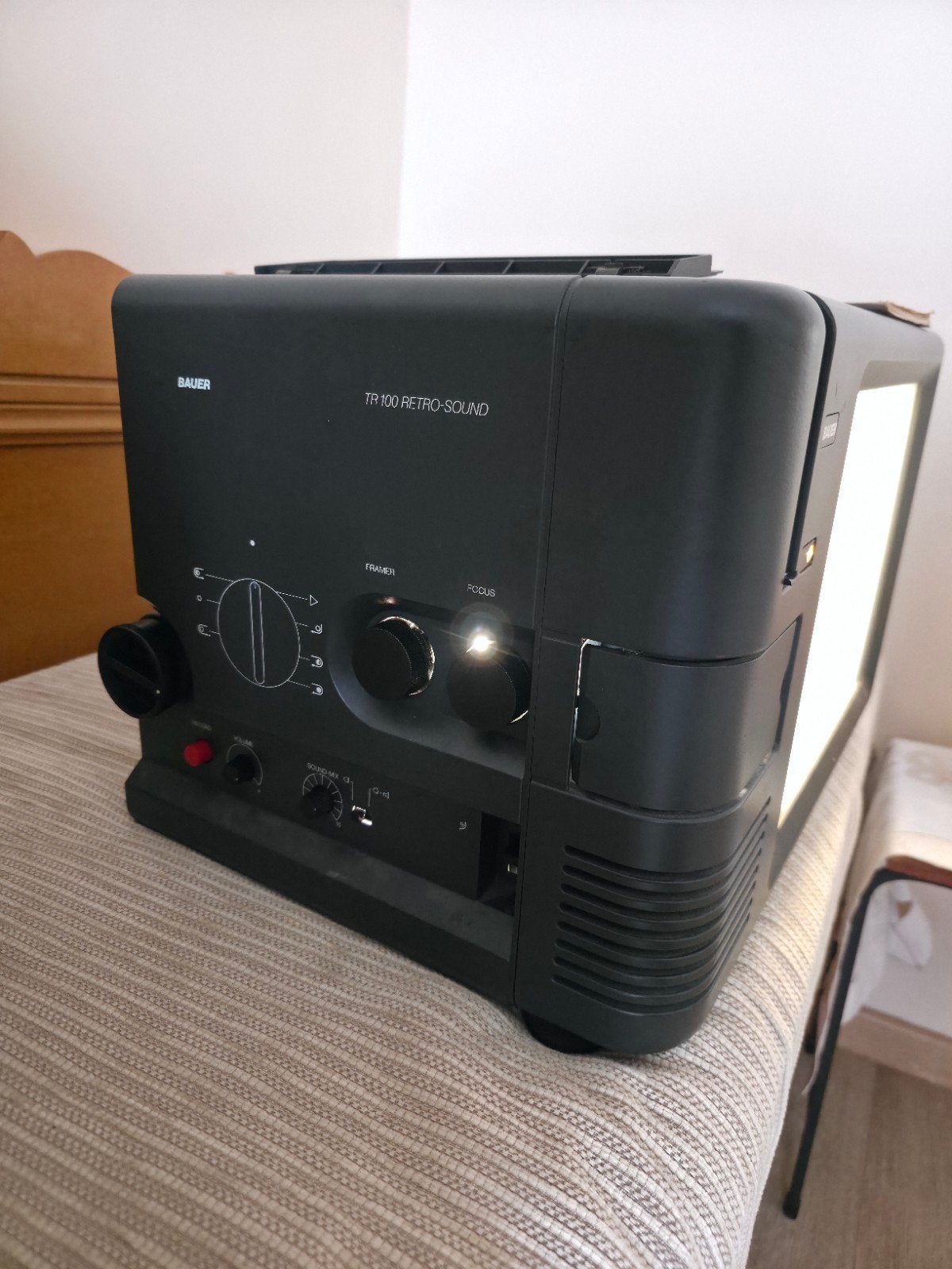 Projecteur Super 8 BAUER TR 100 - Double Projection + Colleu, TV, Hi-fi & Vidéo, Projecteurs dias, Enlèvement