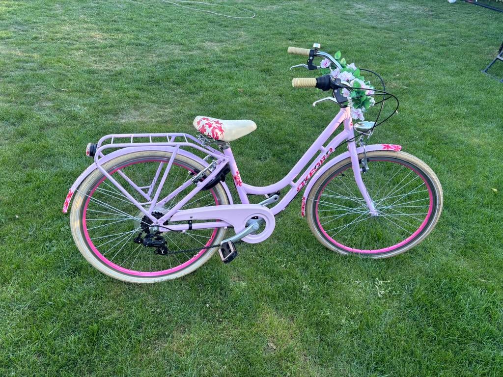 Meisjesfiets Oxford 26 inch, Fietsen en Brommers, Gebruikt, Velgrem, Versnellingen, Ophalen
