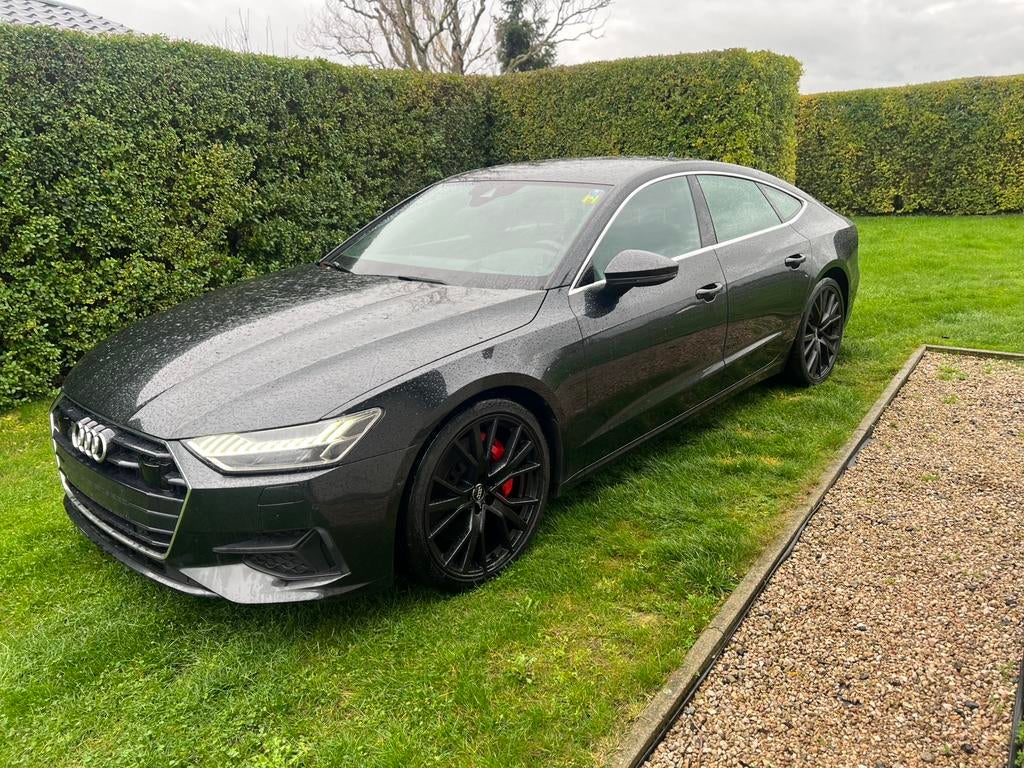 Audi A7 hybride!350pk/eerst eige/ dealer onder/VASTE PRIJS!!, Auto's, 4 zetels, Leder, 5 deurs, Dealer onderhouden