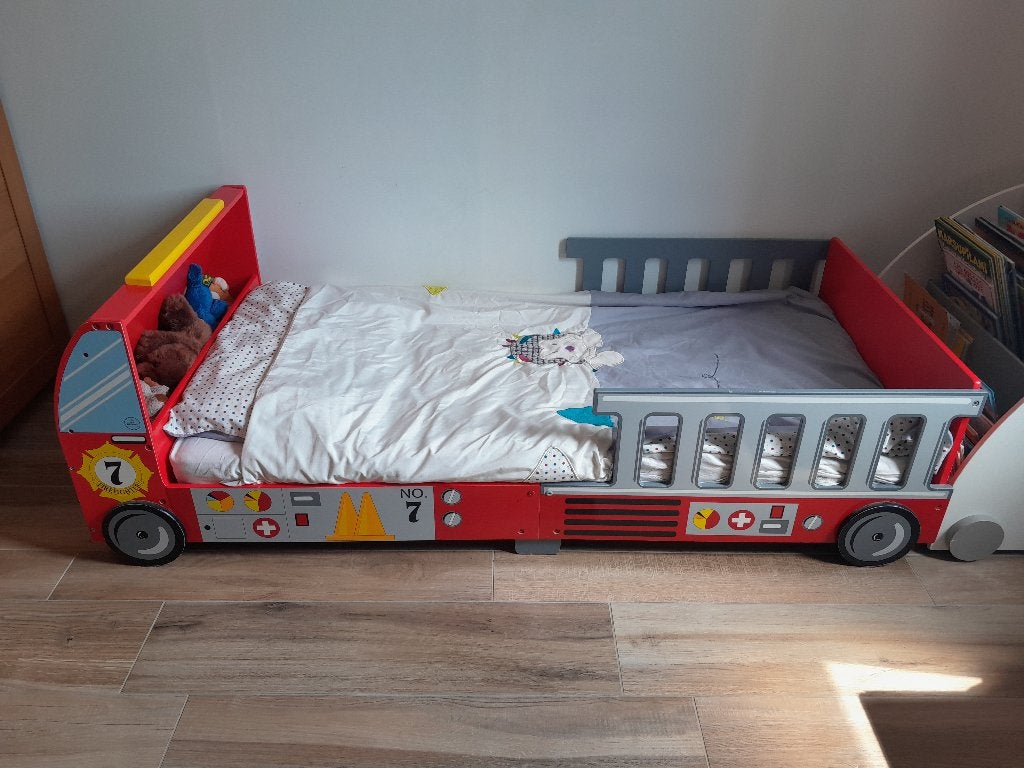 Kinderbed 70x140, Huis en Inrichting, Slaapkamer | Bedden, Ophalen, Gebruikt, 190 cm of minder, Hout