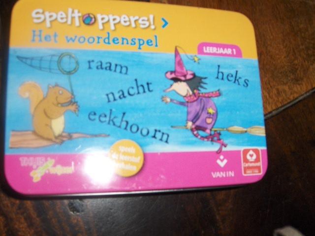 Speltoppers    Het woordenspel, Ophalen, Zo goed als nieuw, Taal en Lezen