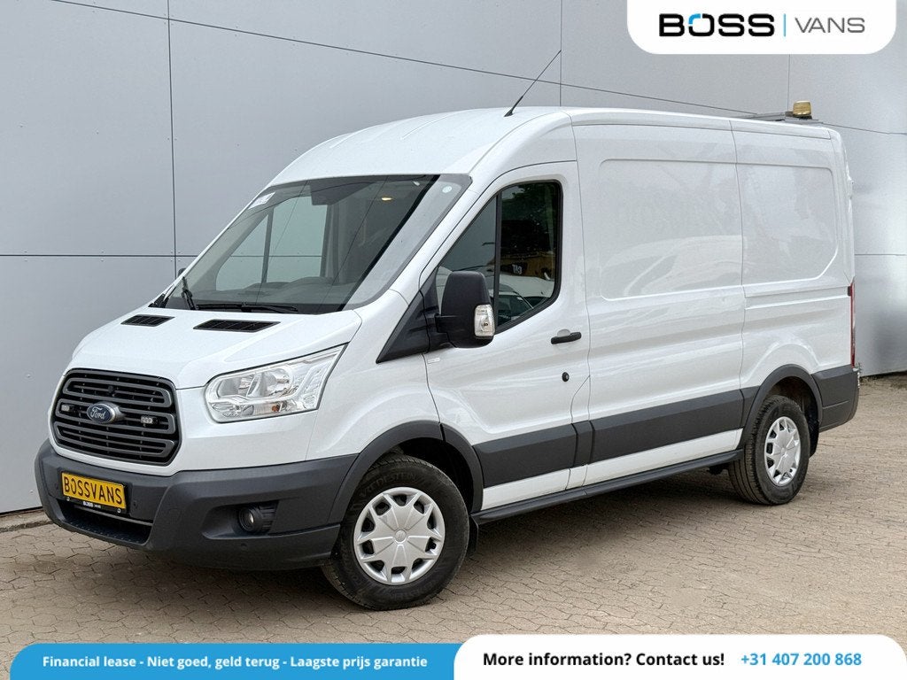 Ford Transit 2.0 TDCI 130PK Airco Cruise Control Parkeersens, Voorwielaandrijving, Zwart, 4 cilinders, 2800 kg