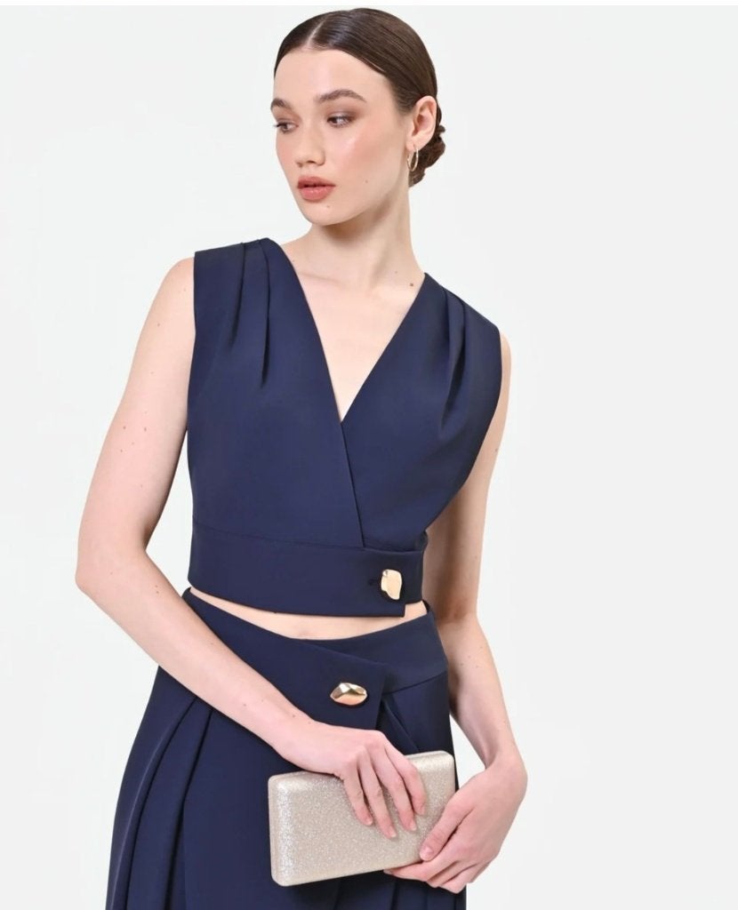 Top bleu marine Rinascimento - Nouvelle Collection, Vêtements | Femmes, Taille 36 (S), Rinascimento, Enlèvement, Bleu
