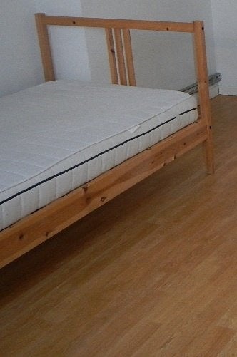 lit ikea démonté 90 X 200, 90 cm, Une personne, Brun, Enlèvement