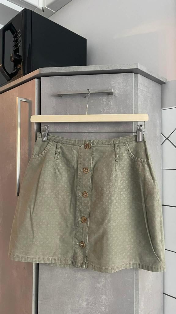 JUPE mini kaki S, Enlèvement ou Envoi, Comme neuf, Vert, Au-dessus du genou