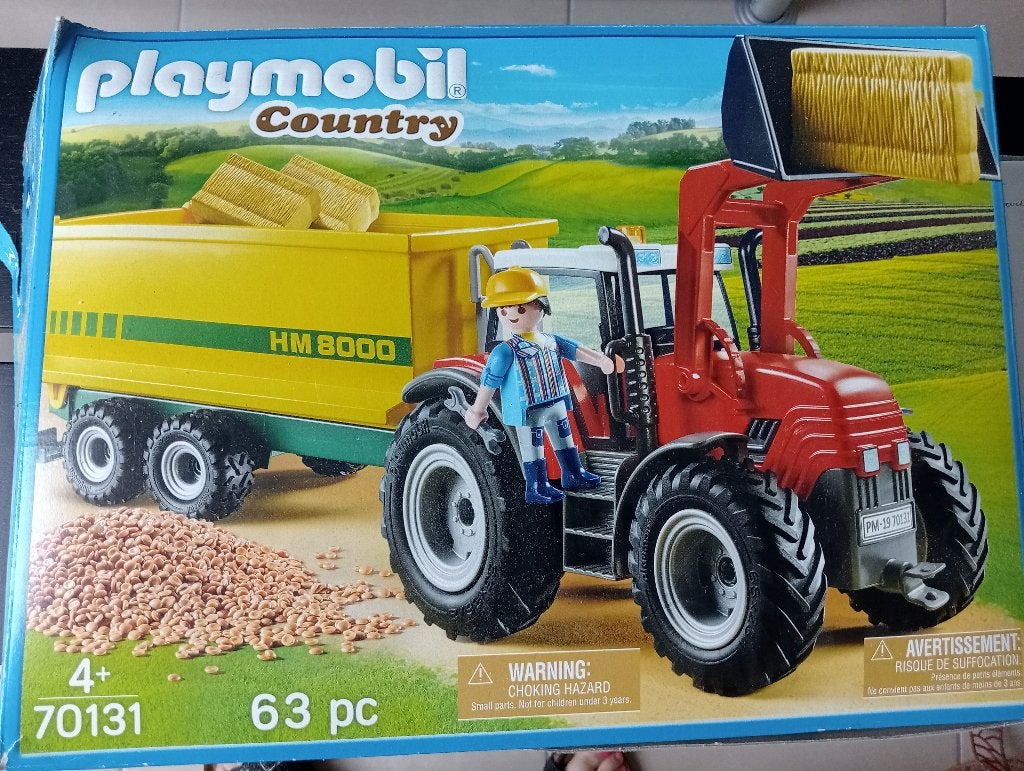 Playmobil tractor, Ophalen
