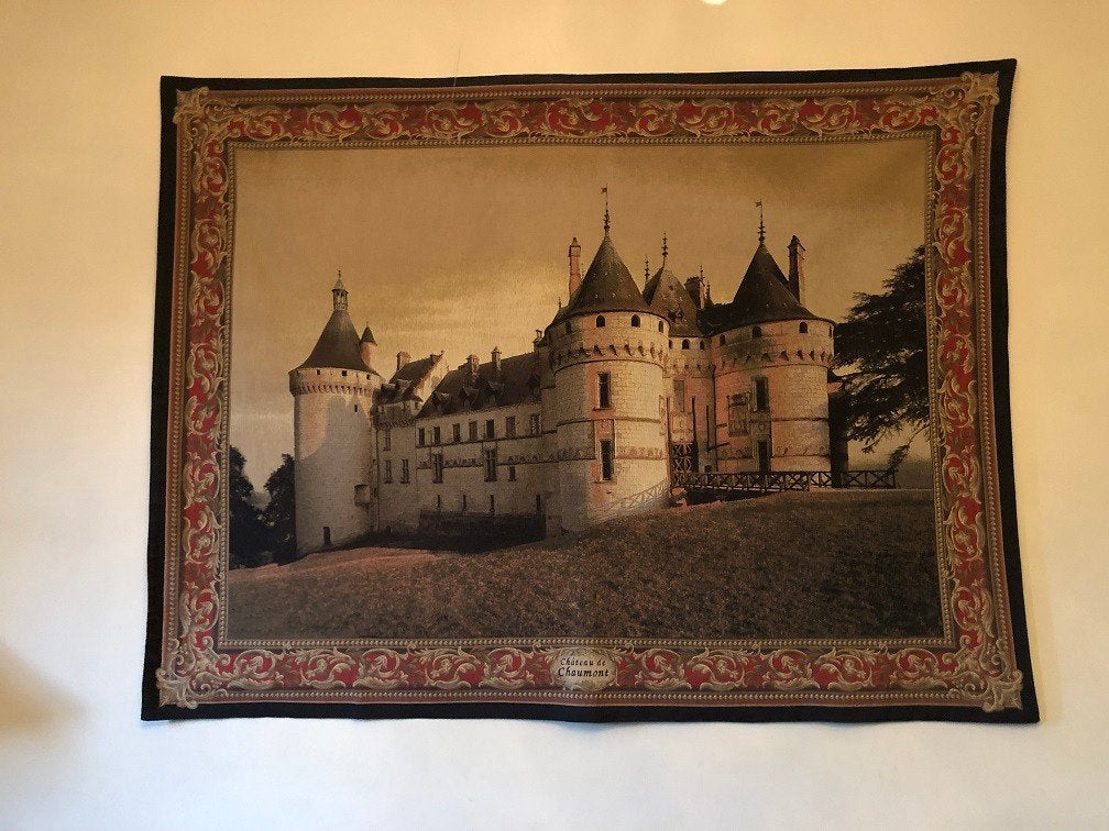 GROOT NIEUW WANDKLEED kasteel Chaumont gobelin Flamant, Meerkleurig, Nieuw, Klassiek, Ophalen of Verzenden