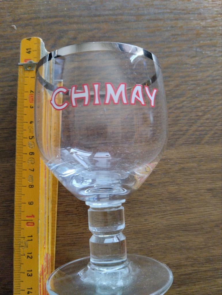 Verre à dégustation de bière Chimay, bord argenté, Envoi