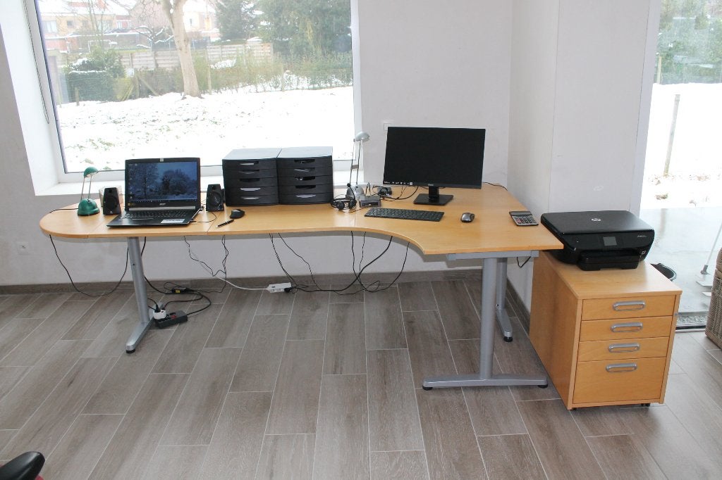 bureau, Ophalen, Demontabel, 280 cm, Zo goed als nieuw