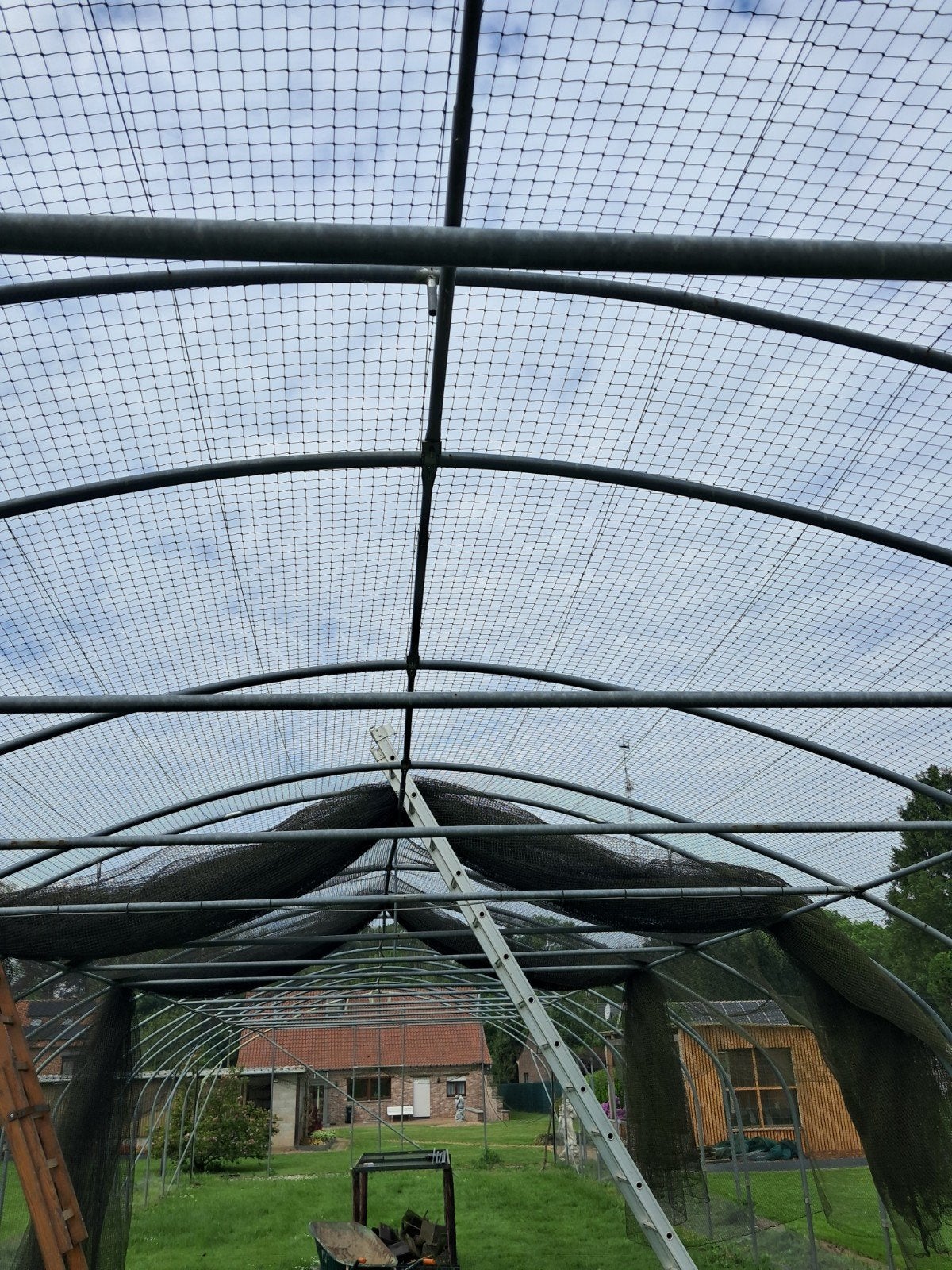 roofvogels voiler 30m lang en 7mbr zwarte netten, Dieren en Toebehoren