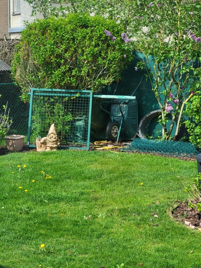 2 bekaert / betafence poortjes + draad + palen, Tuin en Terras, Ophalen