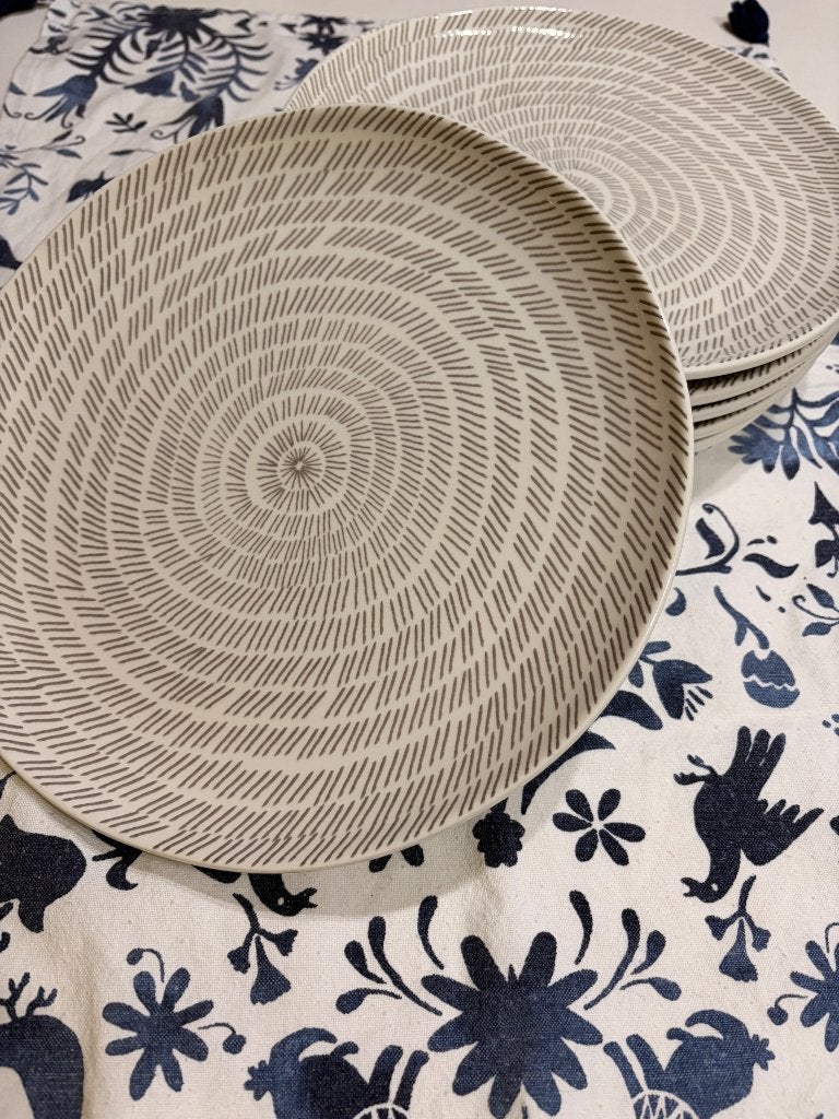 Maisons Du Monde Borden 6x, Ophalen, Keramiek, Zo goed als nieuw, Bord(en)